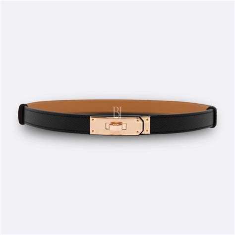 HERMES Epsom Kelly Belt Black 1527501 